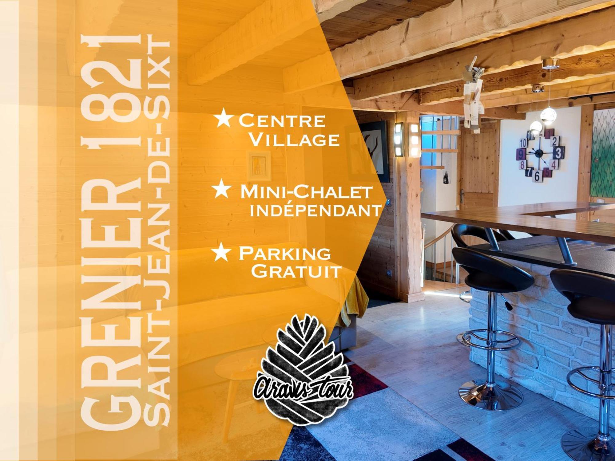 Le Grenier 1821 - Mini Chalet - Centre Village - Aravistour Сен-Жан-де-Сікст Екстер'єр фото
